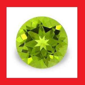 PERIDOT [Myanmar] - PARROT GREEN ROUND FACET - 0.75cts