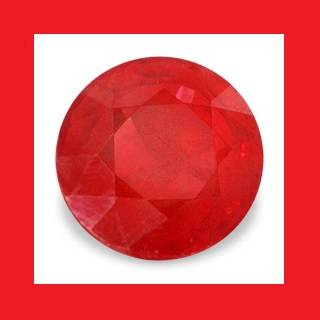 RUBY (BURMA) - PIGEON BLOOD RED ROUND FACET - 0.385cts