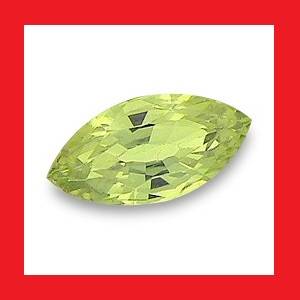 Sapphire (Thailand) - Lime Green Marquise Facet - 0.24cts