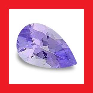 TANZANITE - VIOLET BLUE PEAR SHAPE - 0.130cts