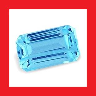 TOPAZ - SKY BLUE OCTAGON FACET - 0.320cts