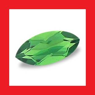 CHROME TOURMALINE - RICH EMERALD GREEN MARQUISE FACET - 0.03cts