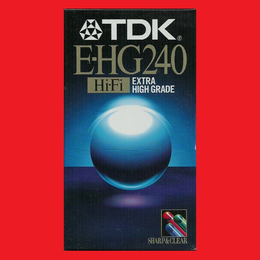 VHS BLANK TAPE TDK EHG E-240