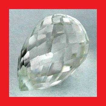 ZIRCON [Cambodia] - AAA WHITE DRILLED BRIOLETTE FACET - 0.63cts