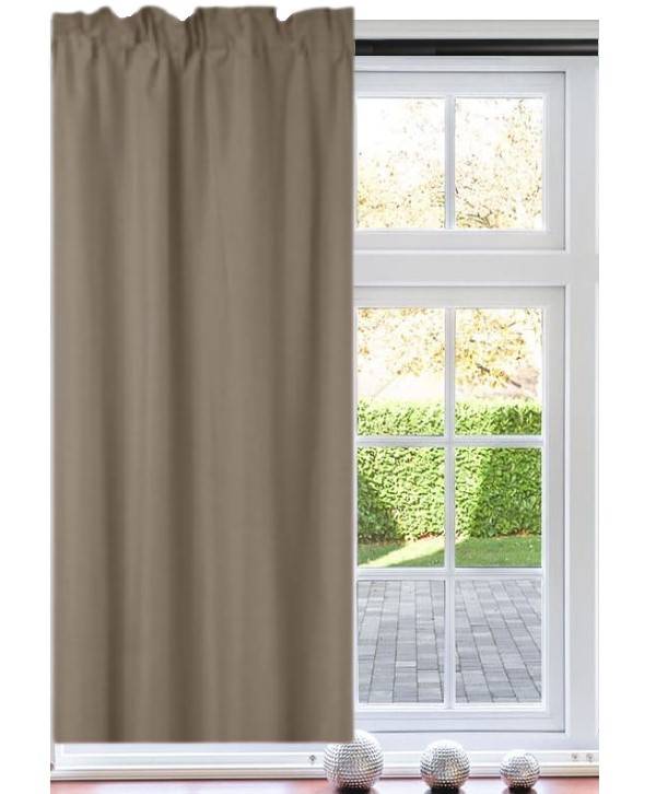 Beige Microfibre Curtain