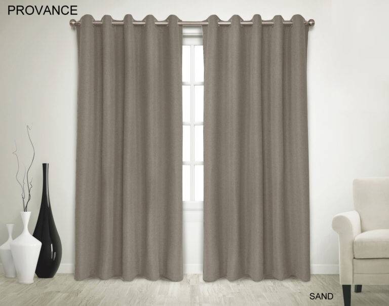 Provance Self Lined 265 X 225cm Eyelet Curtain (100% Blockout Curtain )