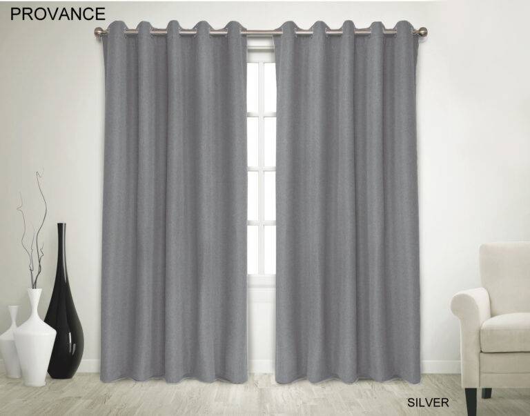 Provance Self Lined 265 X 225cm Eyelet Curtain (100% Blockout Curtain )