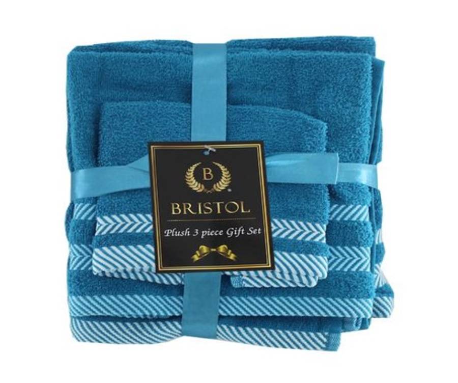 Plush Teal 3PC Towel Set