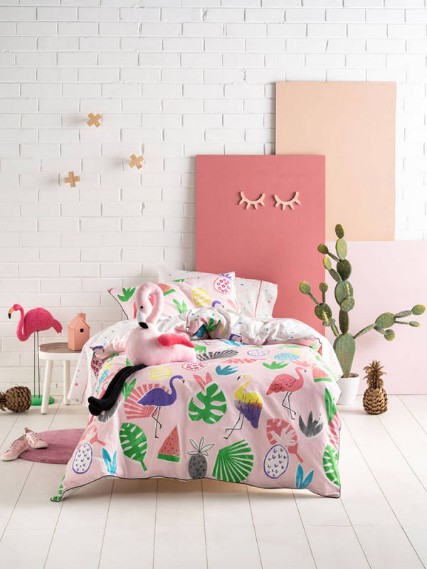 Flamingo Beach Jinx Duvet Cover Set