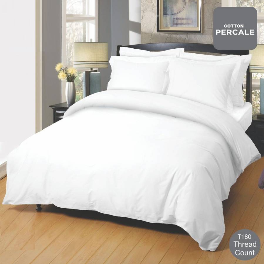 T180 Poly Percale Standard Pillowcases
