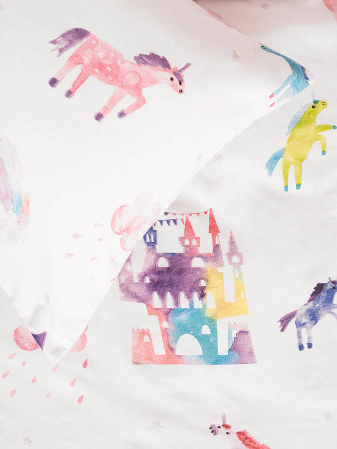 Unicorn Castle Duvet Cover Set
