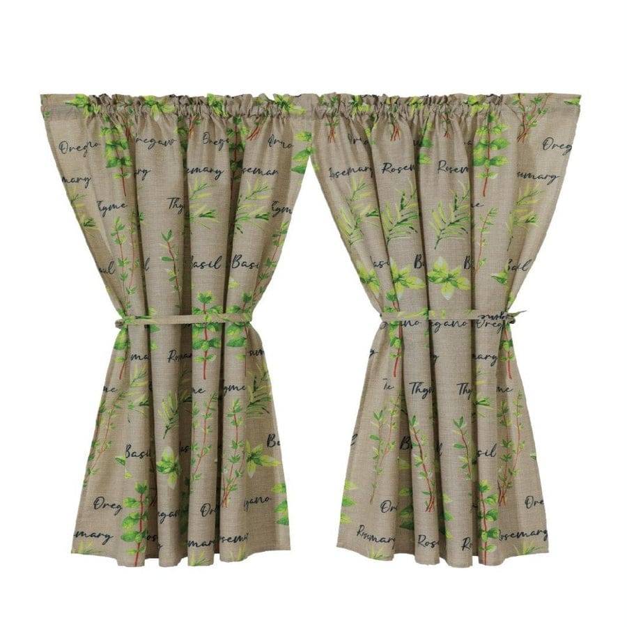 Herb Garden Cafe Curtain (110 X 120cm) 2PC