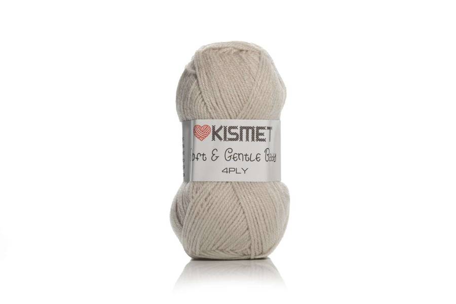 SOFT&amp; GENTLE BABY 4PLY COLOUR BB12  50g   BEIGE