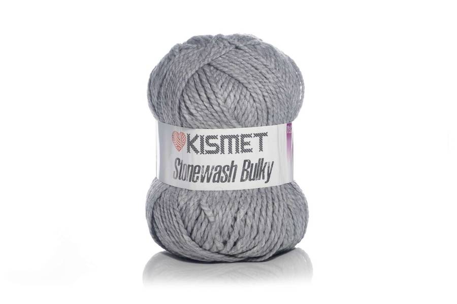 STONEWASH BULKY  COLOUR SB03 400g  SILVER GREY