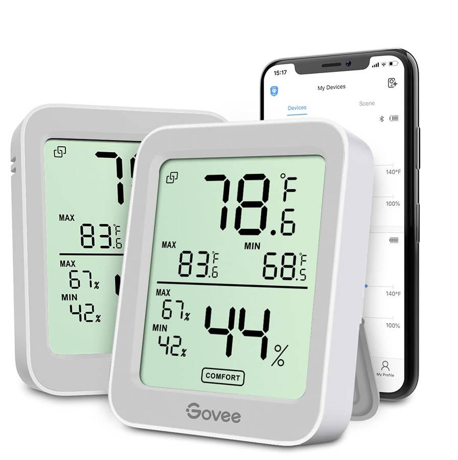 Govee Bluetooth Hygrometer 2 pack (Grey)