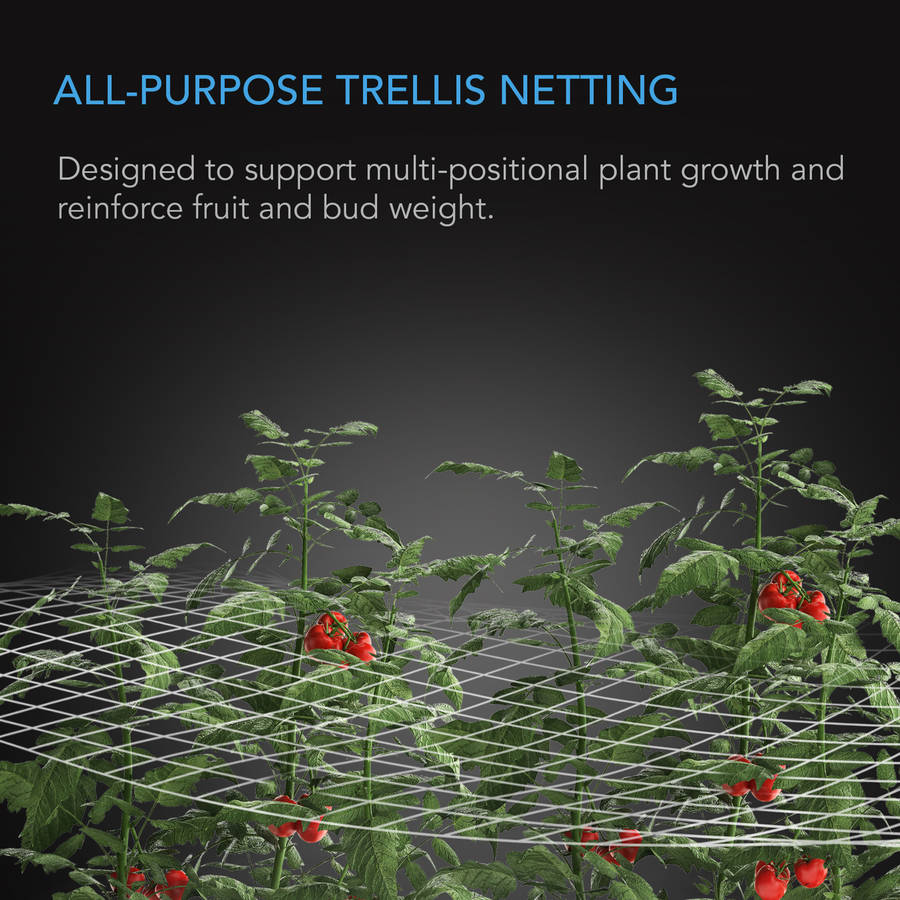 AC INFINITY POLYESTER PLANT TRELLIS NETTING, 5X15'