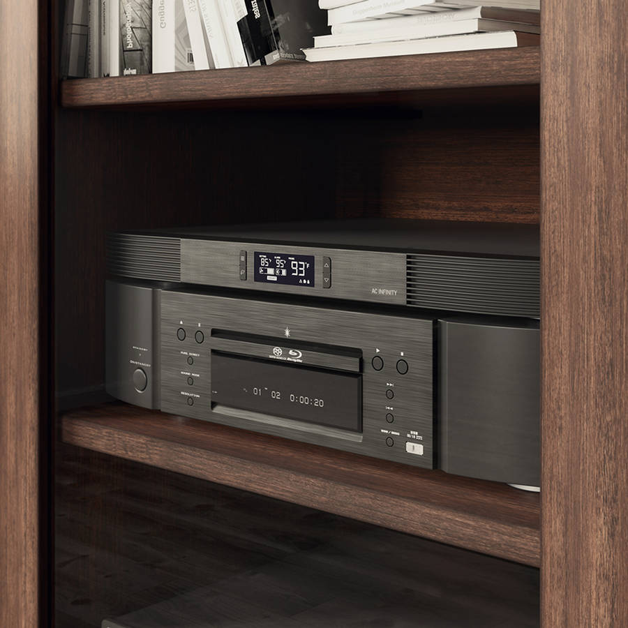 AC INFINITY AIRCOM T9, Receiver and AV Component Cooling Fan System, Top Exhaust 17"