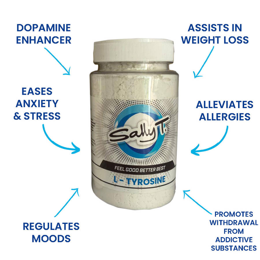 Sally T. L-Tyrosine Powder 100g x 2, Stress & Depression