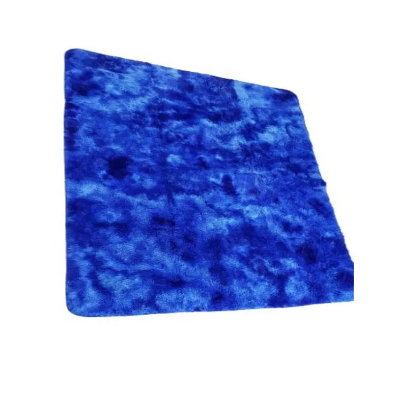 Royal Blue Shaded Shaggy Rug/Carpet 150cmx200cm