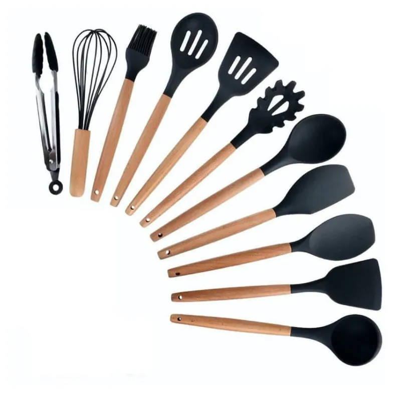 Silicone Kitchen Utensil Set - Light Pink