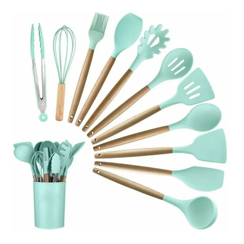 Silicone Kitchen Utensil Set - Light Pink