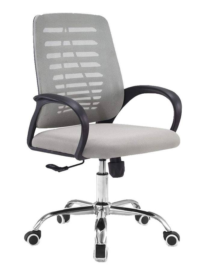 SMTE Ital Mesh Medium Back Office Chair - Grey with keychain