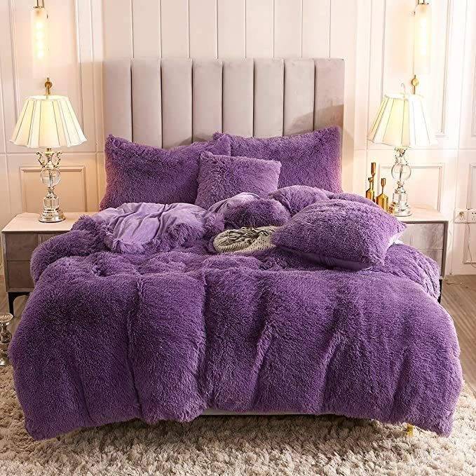 SMTE 5 Piece Fluffy Comforter with keychain