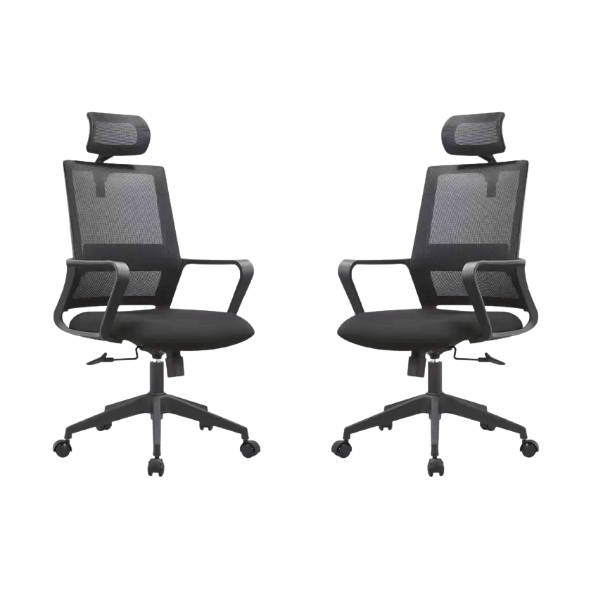 SMTE Pair of Mason Office Chairs with Swivel Function with keychain