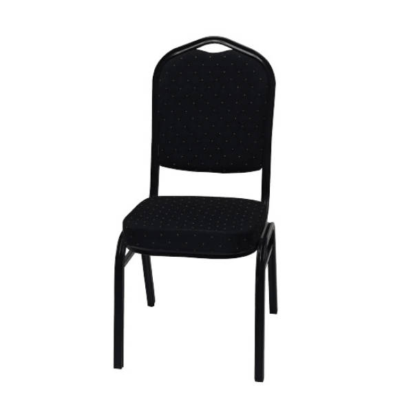 SMTE MS Conference Chair with Metal Frame - Black with keychain