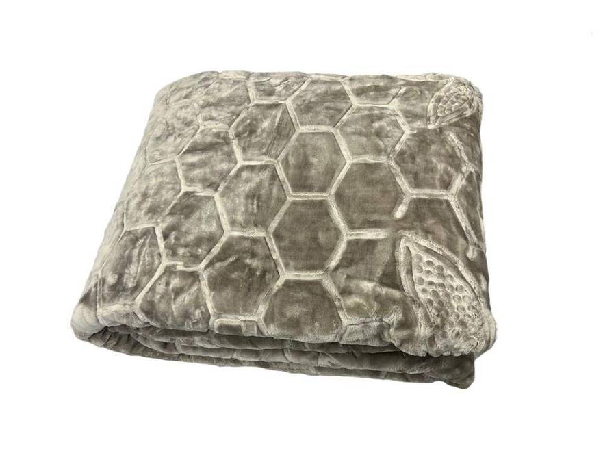 SMTE Soft Cozy Mink Blanket DM - Beige with keychain