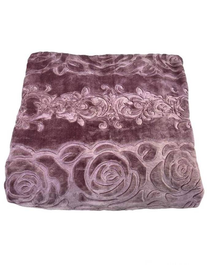 SMTE Pengo Mink Blanket - Purple with keychain