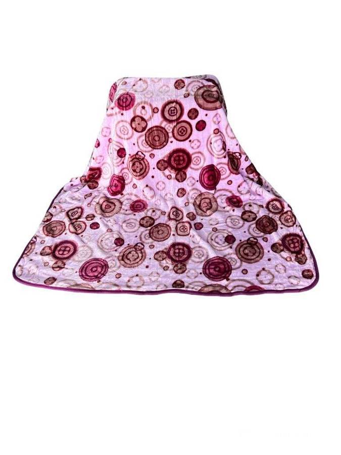 SMTE Rainbow Mink Blanket - Pink with keychain