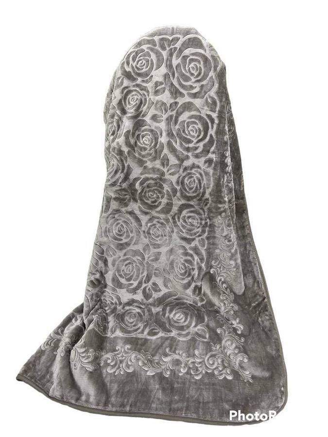 SMTE Mink Diamond Super Soft Blanket - 1 Piece - Dark Beige with keychain
