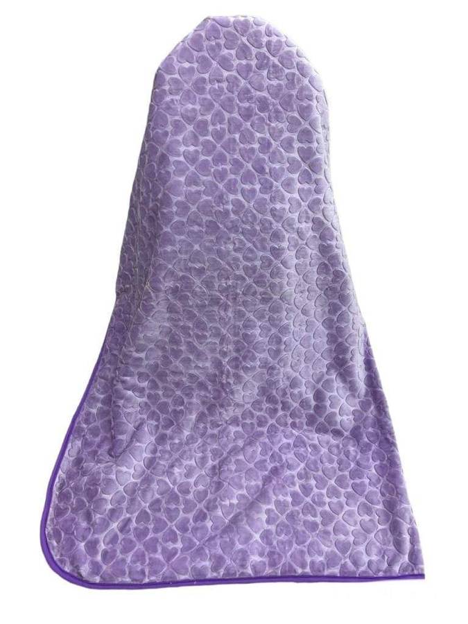 SMTE Mink Diamond Super Soft Blanket - 1 Piece - Light Purple with keychain