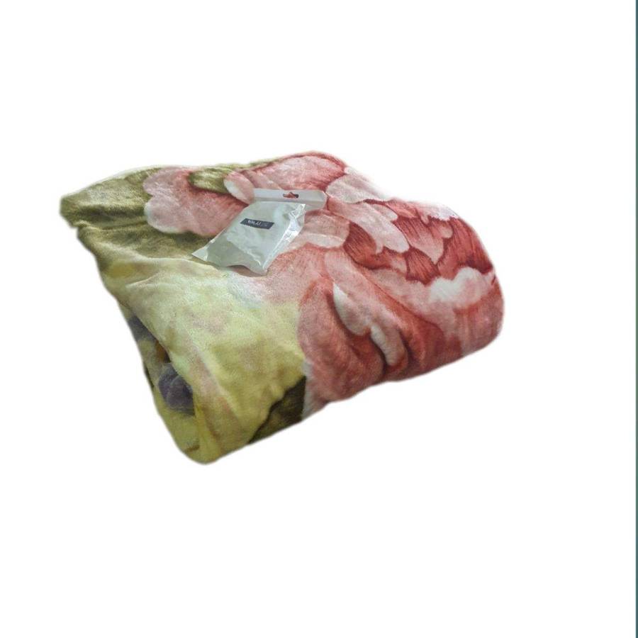 SMTE IYWA Super Soft Winter Blanket 2Ply & Tieback - Pink with keychain