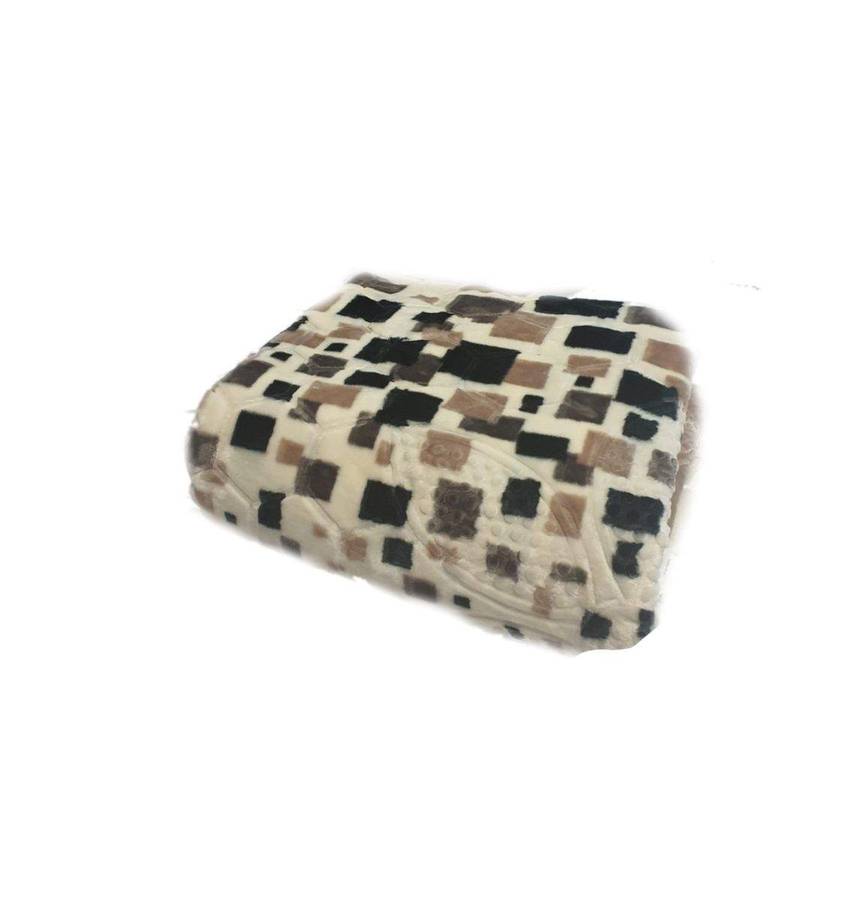 SMTE High Quality 1 Ply Extreme Warm Winter Blanket & IYWA Tieback - Dijon with keychain