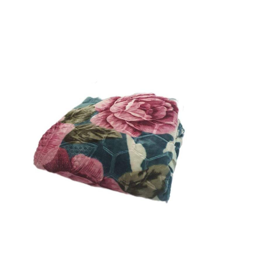 SMTE High Quality 1 Ply Extreme Warm Winter Blanket & IYWA Tieback - Turqoise with keychain