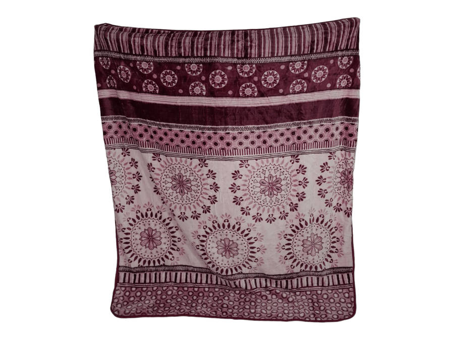 SMTE Double Size IYWA Blanket - One-Ply - Warm and Comfy - Pink- 1.5kg - W1 with keychain
