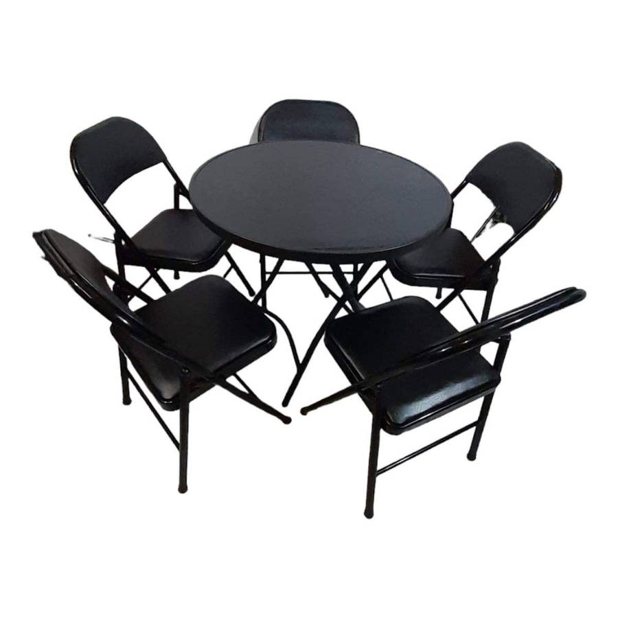 SMTE Sastro -5 Folding Chair Outdoor Dining Table Combo-Tpb3 with keychain