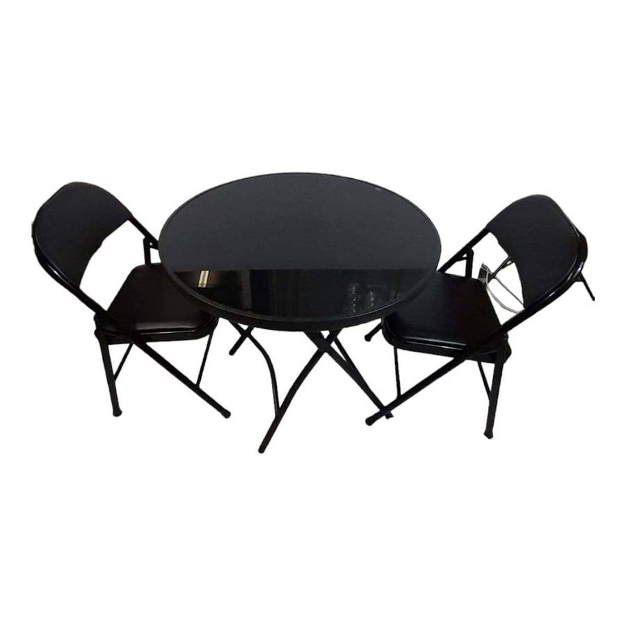 SMTE Sastro -2 Folding Chair Outdoor Dining Table Combo-Tpb3 with keychain