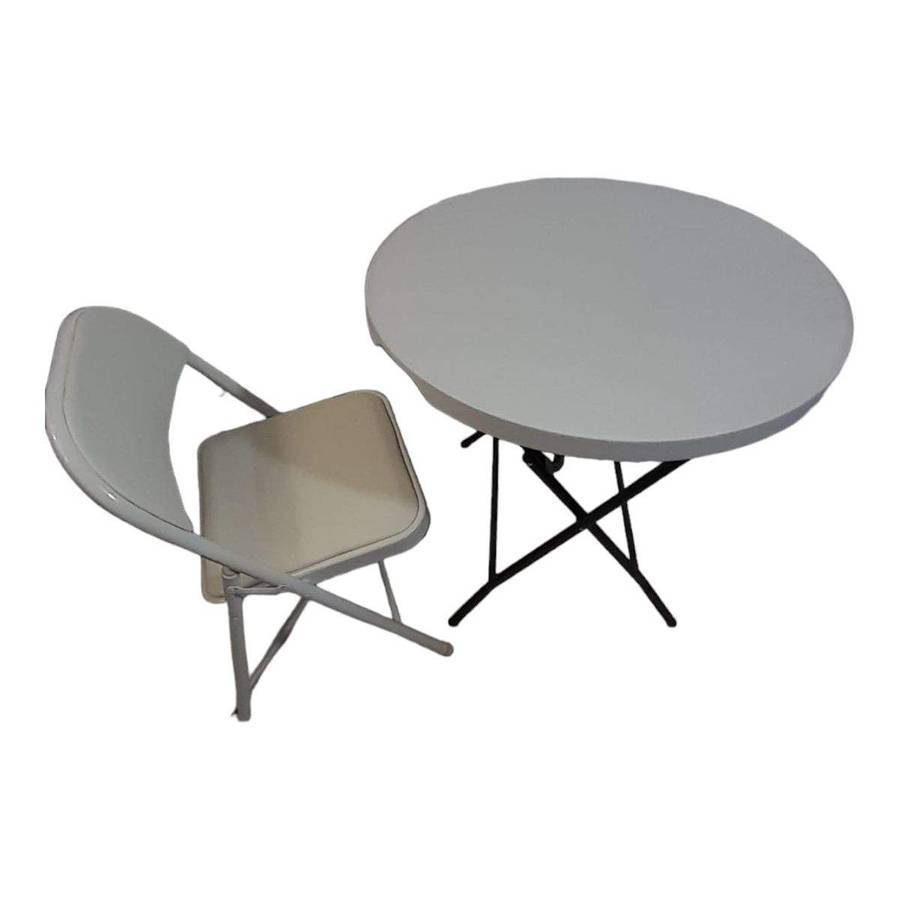SMTE Sastro -1 Padded Folding Chair Outdoor Dining Table Combo-Tp2 with keychain