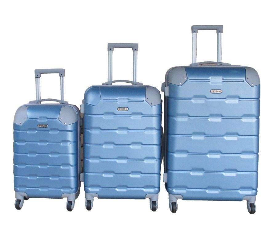 SMTE 3-Piece Travel 27-Inch Luggage Suitcase Bag Set - Stylish - Blue with keychain