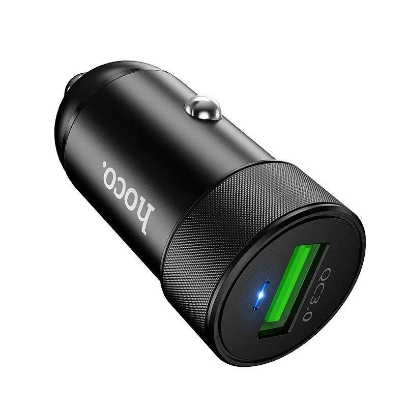 SMTE Car charger ?Z32 Speed Up? single port - Black with keychain
