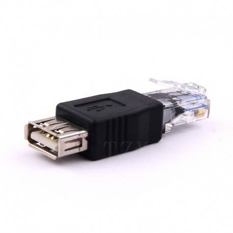 NETWORK J45 TO USB FEMALE  2PK (NET036)