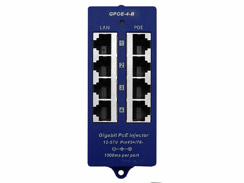 POE INJECTOR 4 PORT GIGABIT PASSIVE