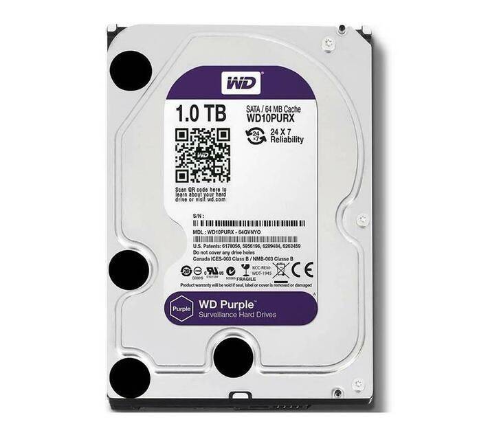 1TB HDD WD PURPLE DRIVE 3.5"