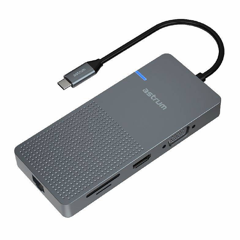 USB C HUB 9-1 HDMI-VGA-LAN-TF  (USBC003)