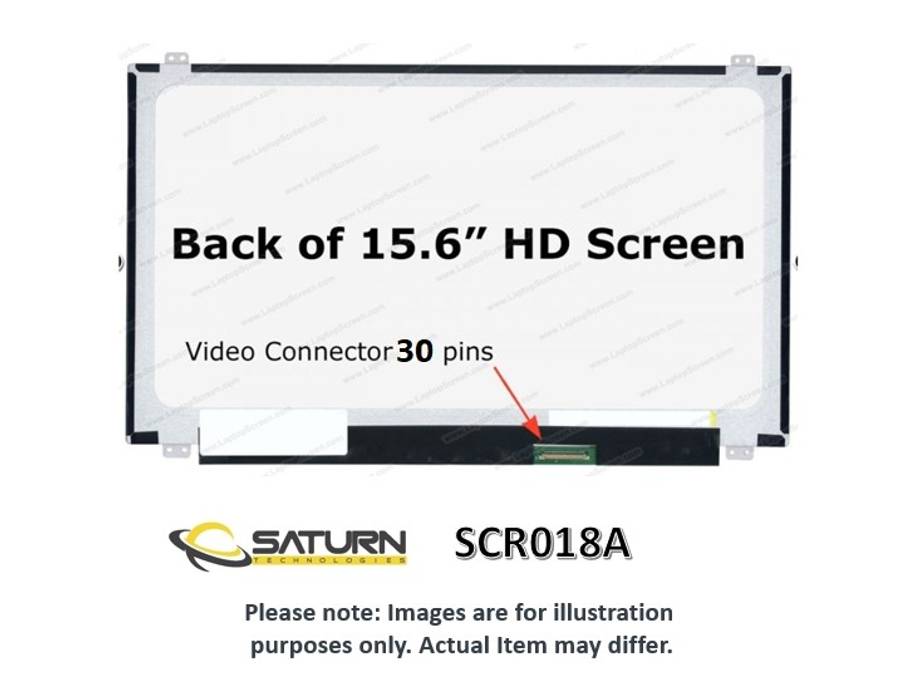15.6" LCD 1366 X 768 30P + SCREWS + LIP (SCR018A)