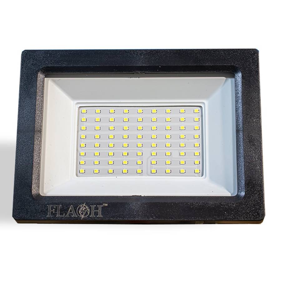 FLASH 50W SMD LED Slim Floodlight Daylight 6000K Black
