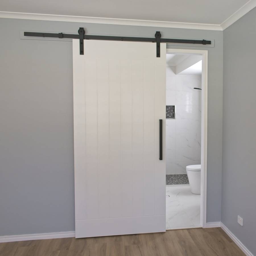 ROCO Single Barn Door Runner Complete Kit Black 2m